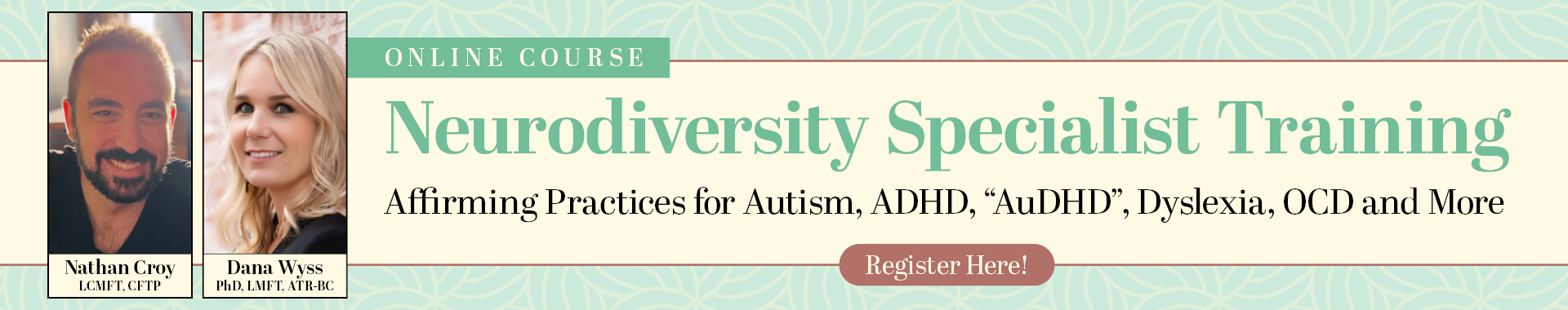 Neurodiversity Specialist Training: Affirming Practices for Autism, ADHD, “AuDHD”, Dyslexia, OCD, and More