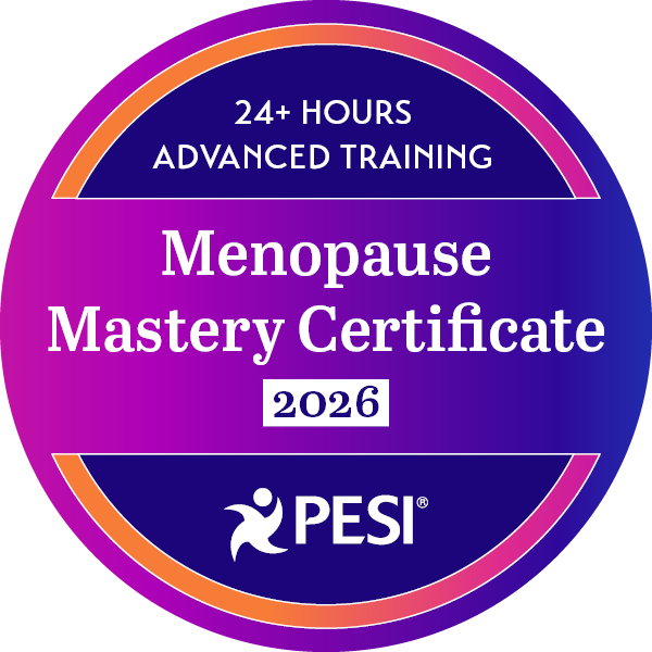 Menopause Mastery Certificate digital badge