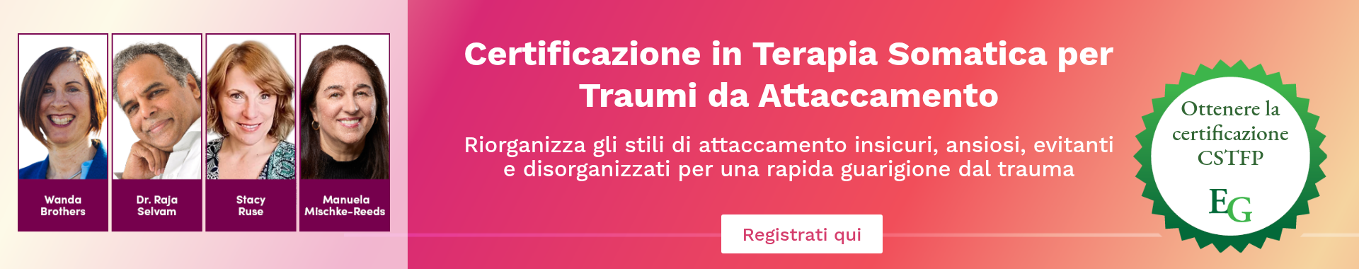 Certificazione in terapia somatica per traumi da attaccamento