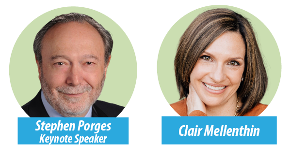 Keynote presenter, Dr. Stephen Porges, and Clair Mellenthin LCSW, RPT-S™