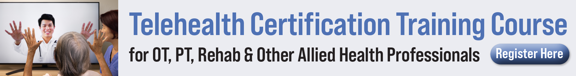 Telehealth Certification Training Course for Allied Health Professionals