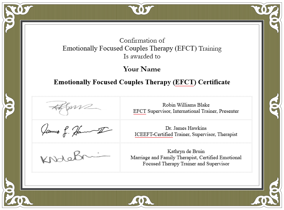 EFT Certificate