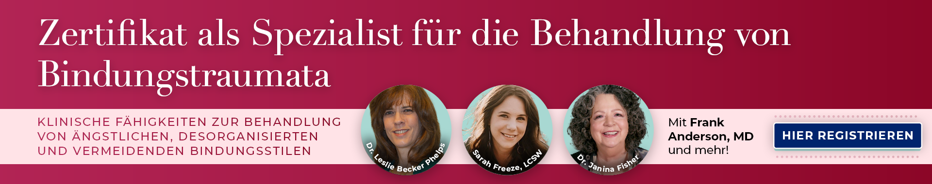 Zertifikat als Spezialist für die Behandlung von Bindungsstörungen