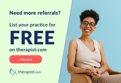 Limited time only! List your practice in the therapist directory for FREE on therapist.com