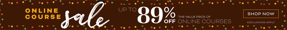 October Course Sale - 89% off select courses 