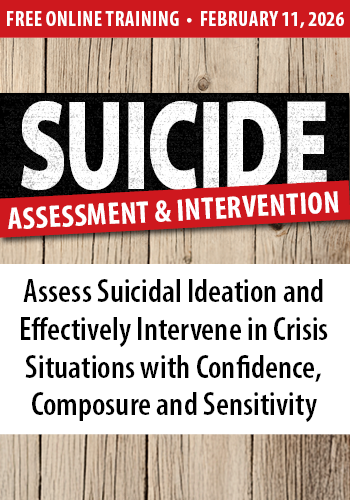 FREE LIVE EVENT! | Suicide Assessment and Intervention