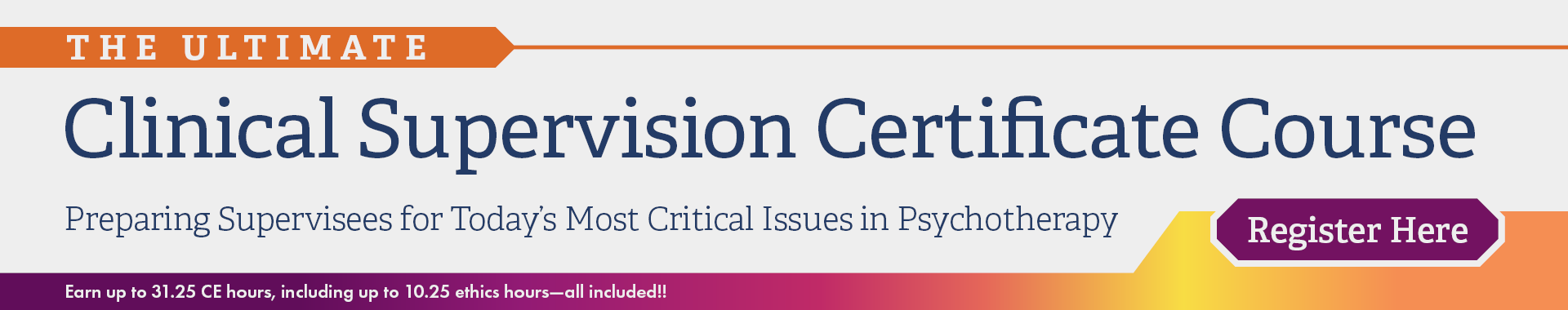Le cours ultime de certificat de supervision clinique