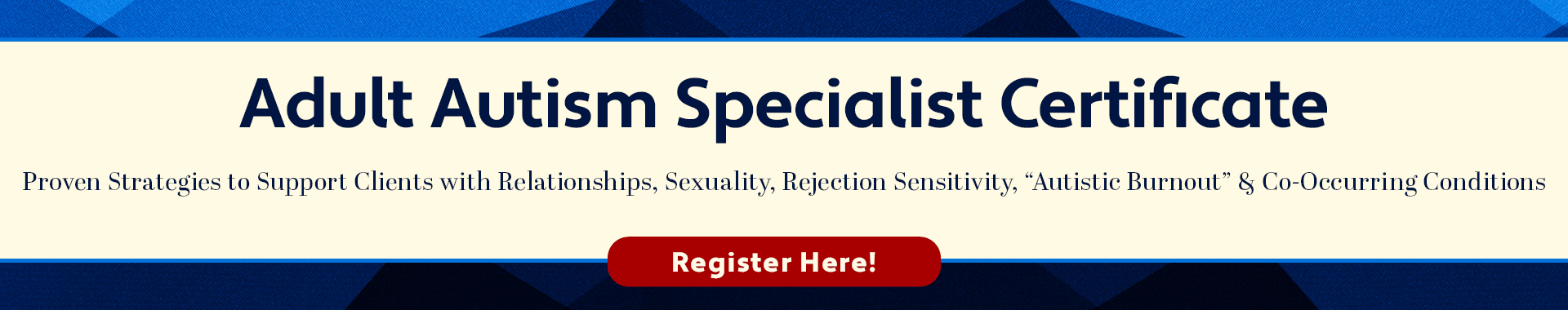 Adult Autism Specialist Course