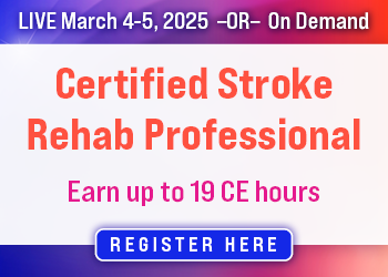 Stroke Rehab Certification