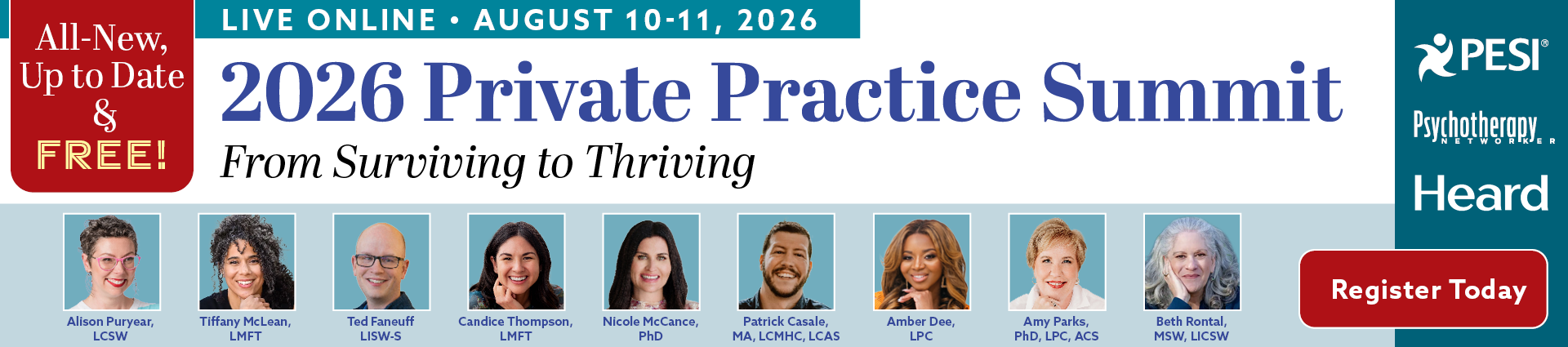 2026 2-Day Private Practice Summit: From Surviving to Thriving