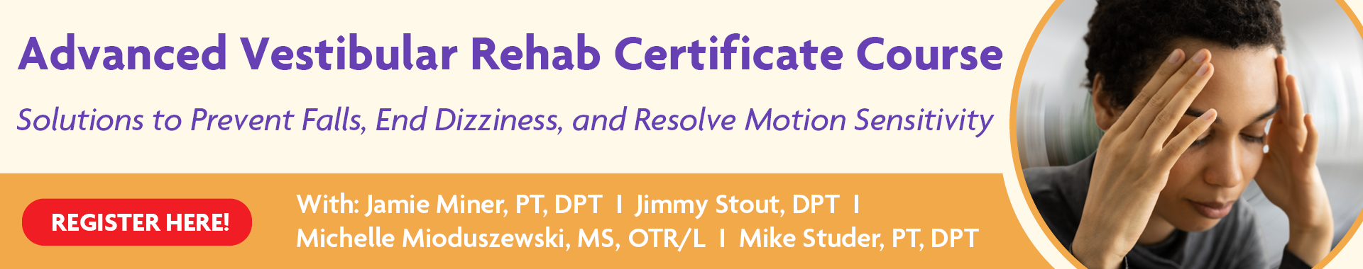 Advanced Vestibular Rehab Certificate Course