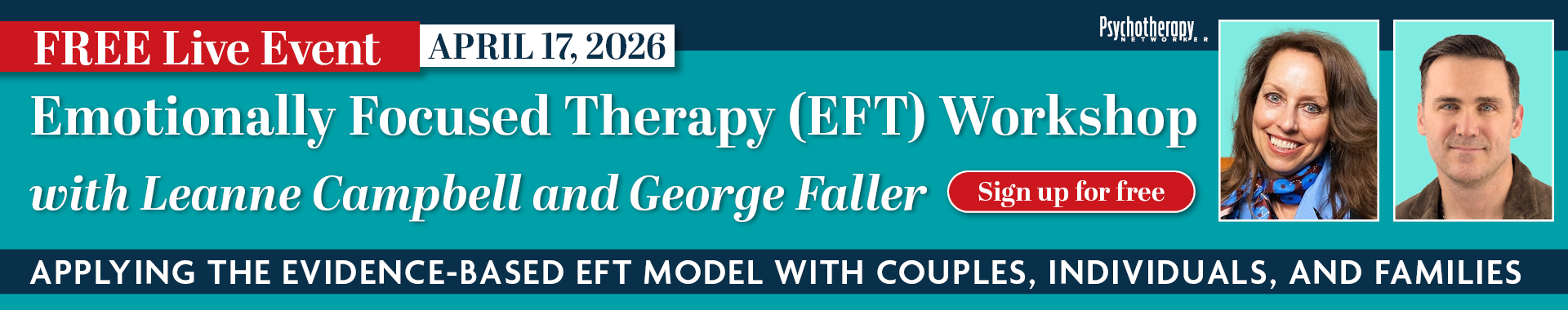 Emotionally Focused Therapy (EFT) Workshop with Leanne Campbell and George Faller