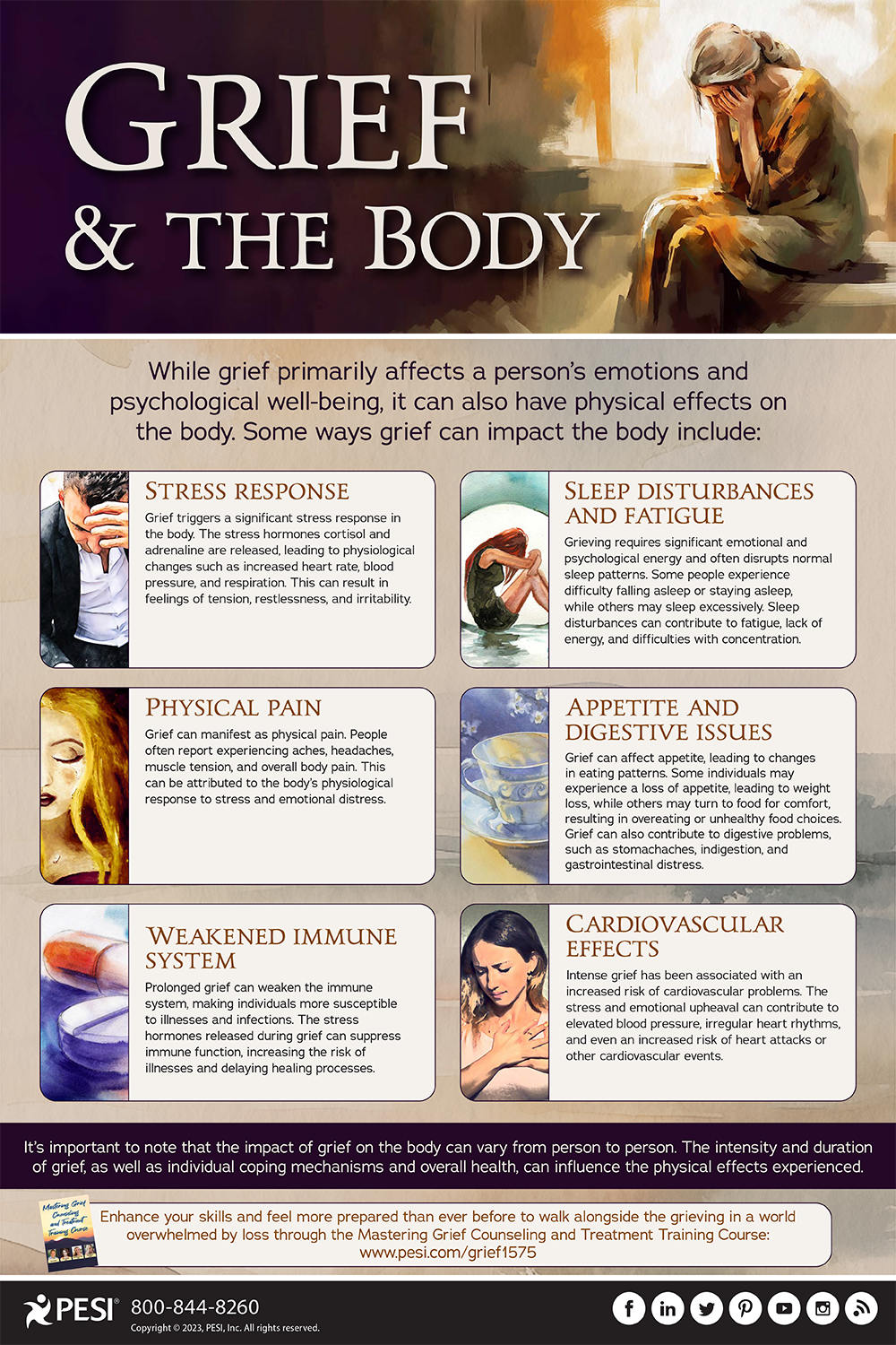 How Grief Can Affect the Body Infographic