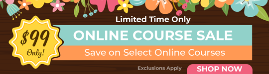 $99 Online Course Sale - Shop Now!