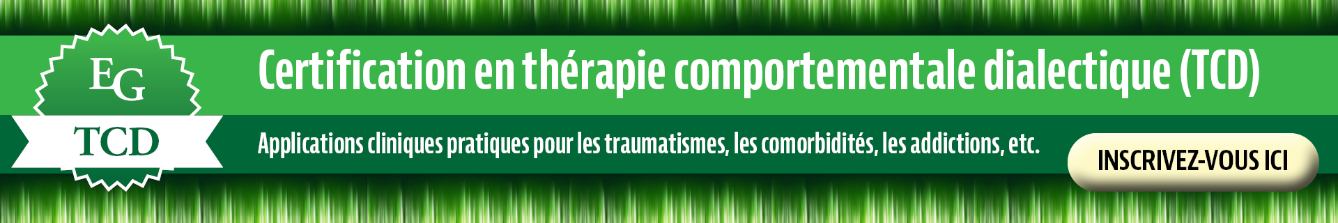 Formation certifiée TCD pour les thérapeutes, les conseillers, les travailleurs sociaux, etc.