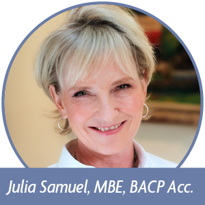 Julia Samuel, MBE, BACP Acc.