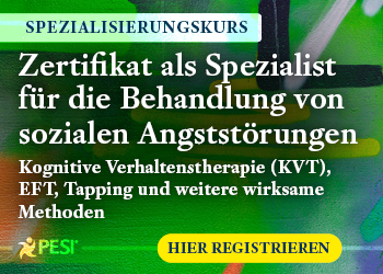 Zertifikat als Spezialist für die Behandlung von sozialen Angststörungen