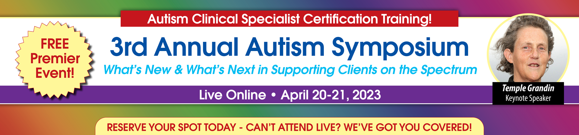 2-Day Autism Symposium: What's New & What's Next in Treating Clients on the Spectrumm