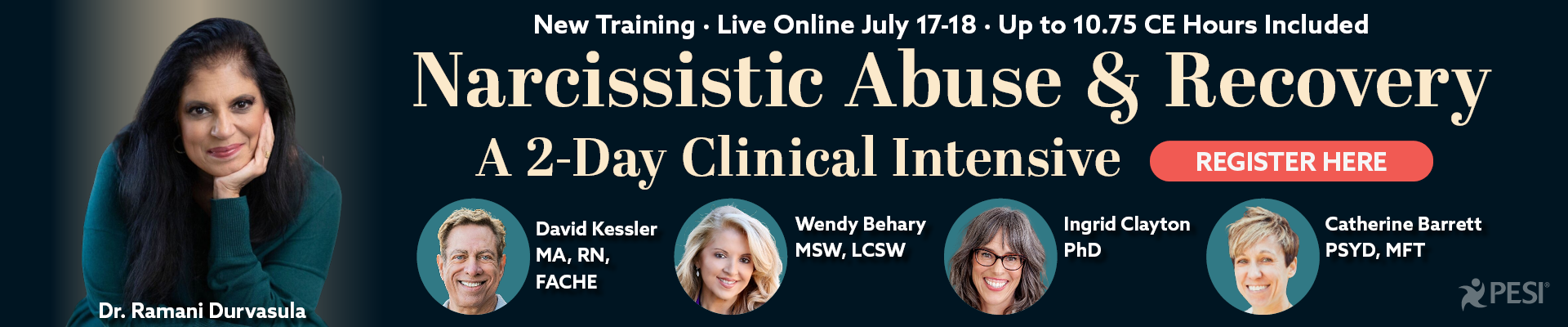 Narcissistic Abuse and Recovery: A 2-day Clinical Intensive