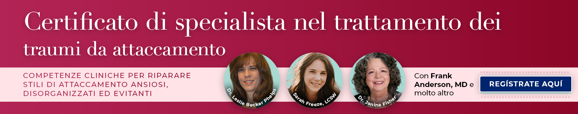 Certificato di specialista nel trattamento dei traumi da attaccamento
