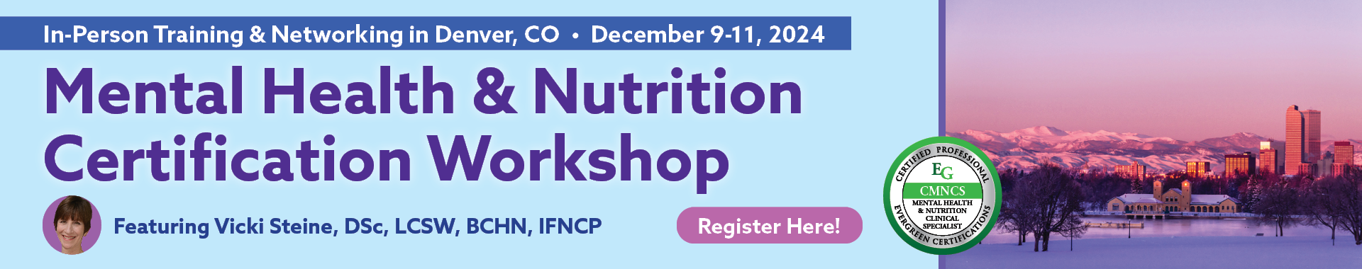 Mental Health & Nutrition Certification Training