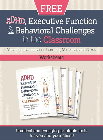 ADHD, Executive Function & Behavioral Challenges in the Classroom Worksheets