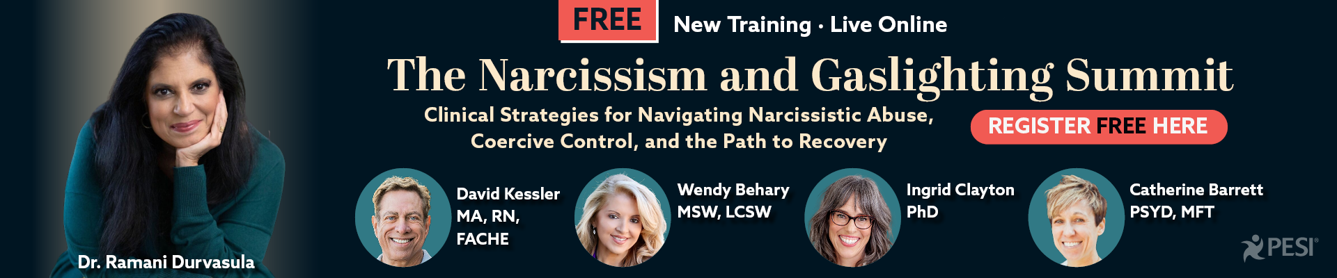 The Narcissism and Gaslighting Summit: Clinical Strategies for Navigating Narcissistic Abuse, Coercive Control, and the Path to Recovery