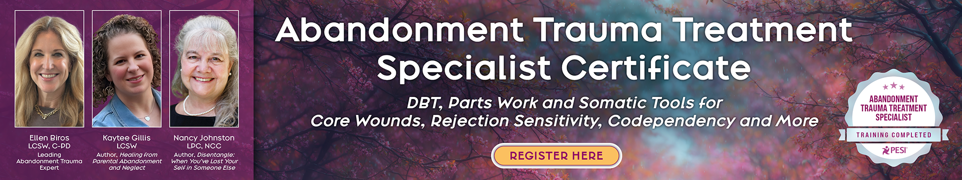 Abandonment Trauma Treatment Specialist Certificate