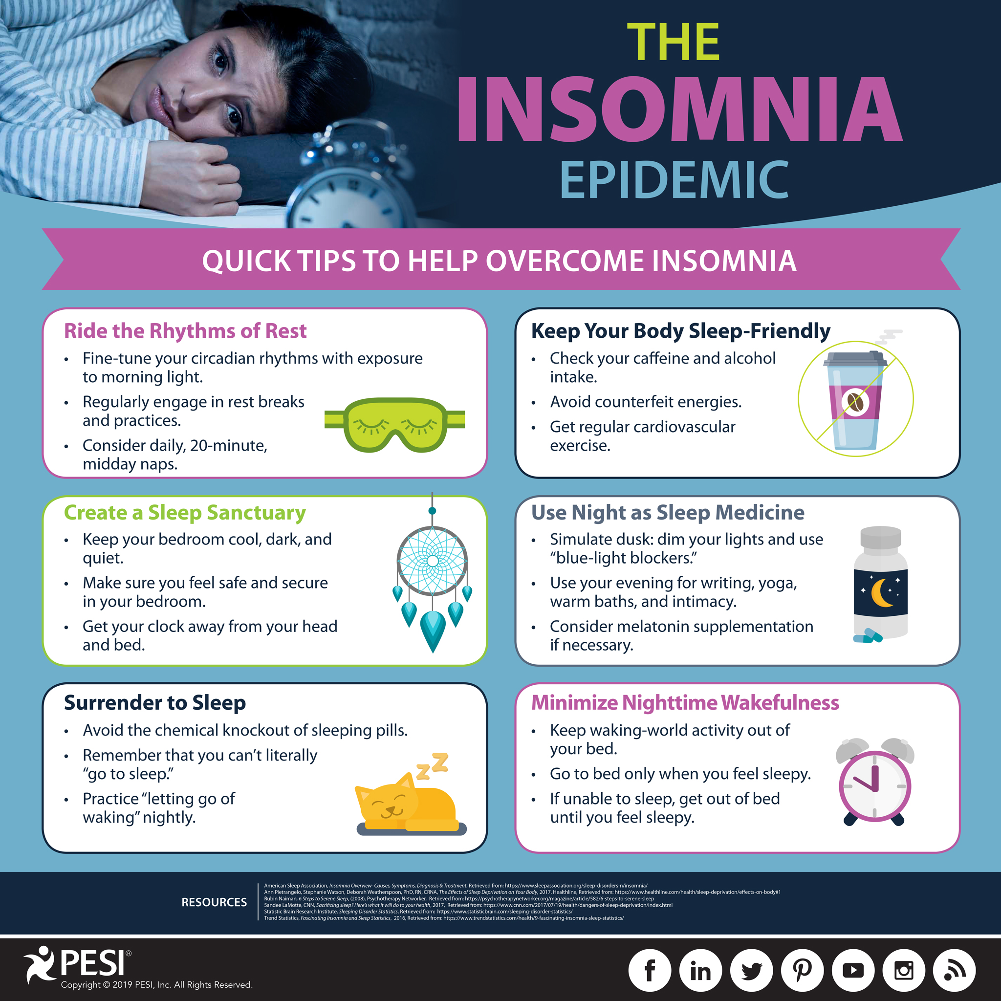 The Insomnia Epidemic Infographic