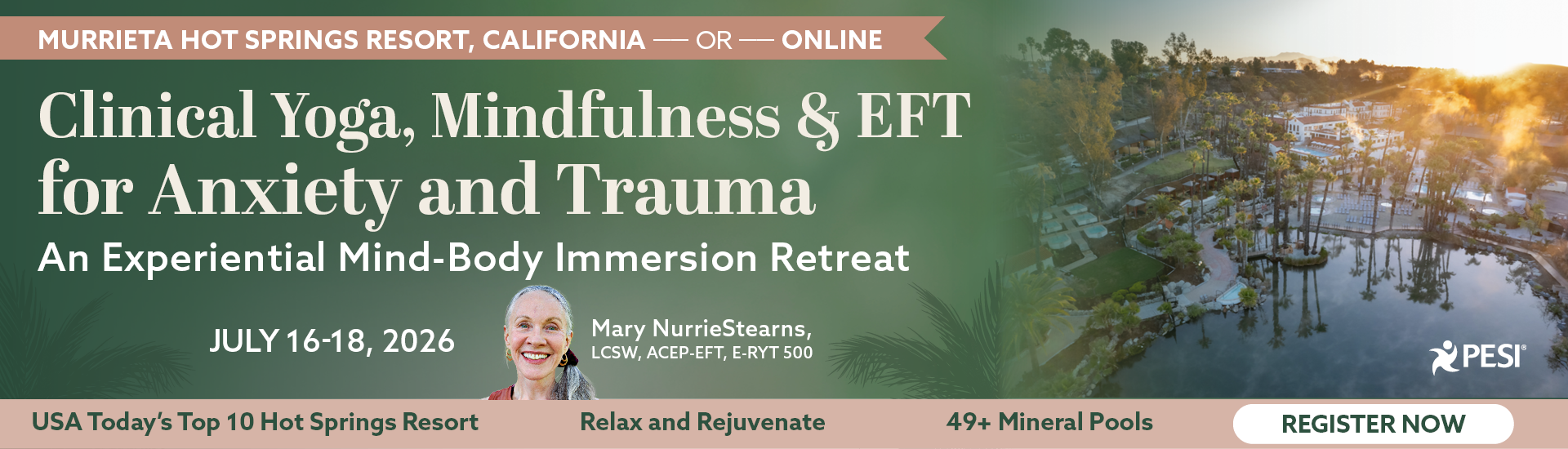 Clinical Yoga, Mindfulness & EFT for Anxiety and Trauma: An Experiential Mind-Body Immersion Retreat
