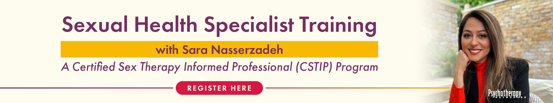 Sexual Health Specialist Training with Sara Nasserzadeh