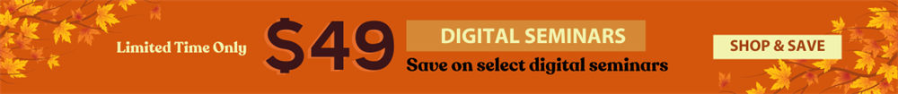 $49 Digital Seminar Sale!