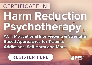 Certificate in Harm Reduction Psychotherapy