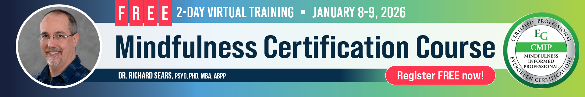 FREE 2-Day Intensive Training: Mindfulness Certification Course Jan 2026