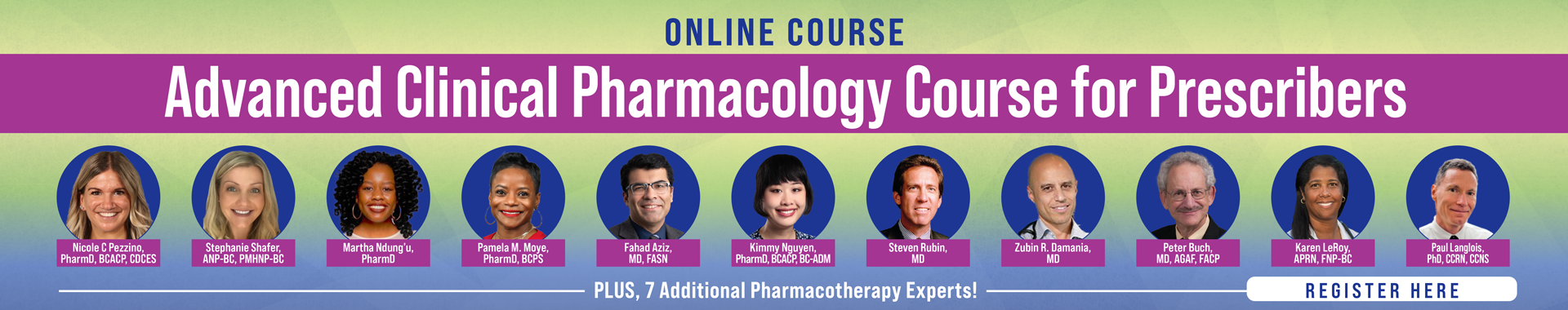 Advanced Clinical Pharmacology Course for Prescribers