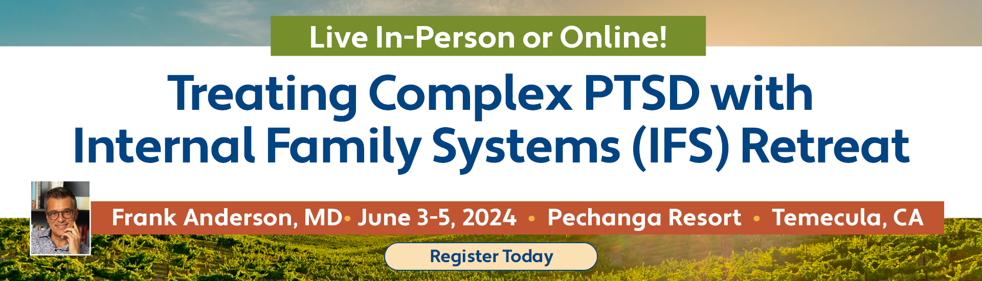 Treating Complex PTSD with Internal Family Systems (IFS) Retreat - Transcending Trauma with Frank Anderson, MD