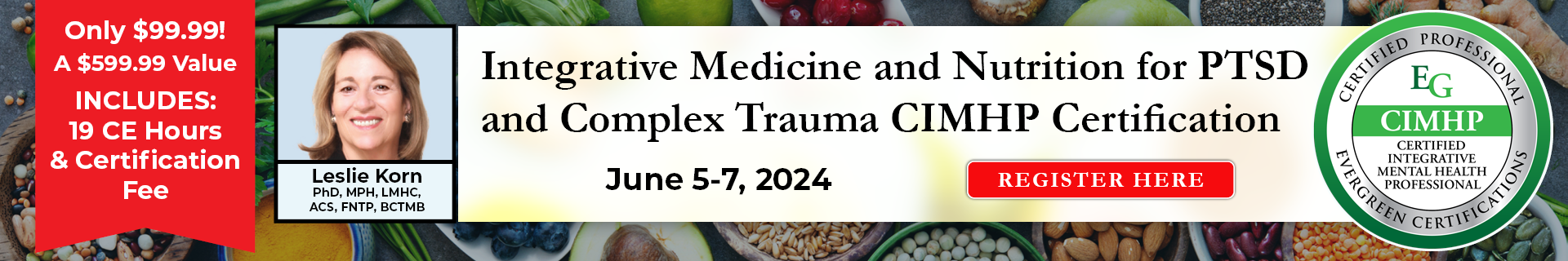 Integrative Medicine and Nutrition for PTSD and Complex Trauma CIMHP Certification