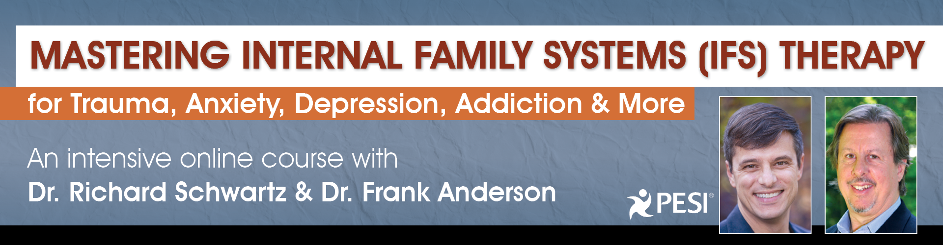Mastering Internal Family Systems (IFS) Therapy for Trauma, Anxiety, Depression, Addiction & More: An Intensive Online Course with Dr. Richard Schwartz & Dr. Frank Anderson