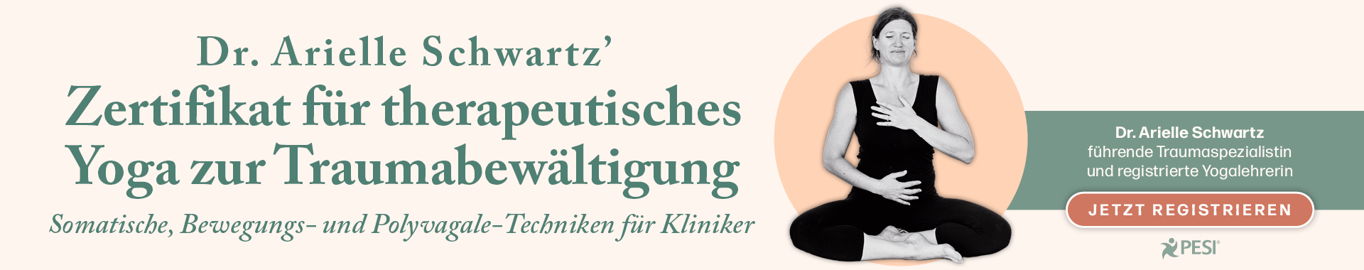 Zertifikat „Therapeutisches Yoga zur Traumaverarbeitung“ von Dr. Arielle Schwartz