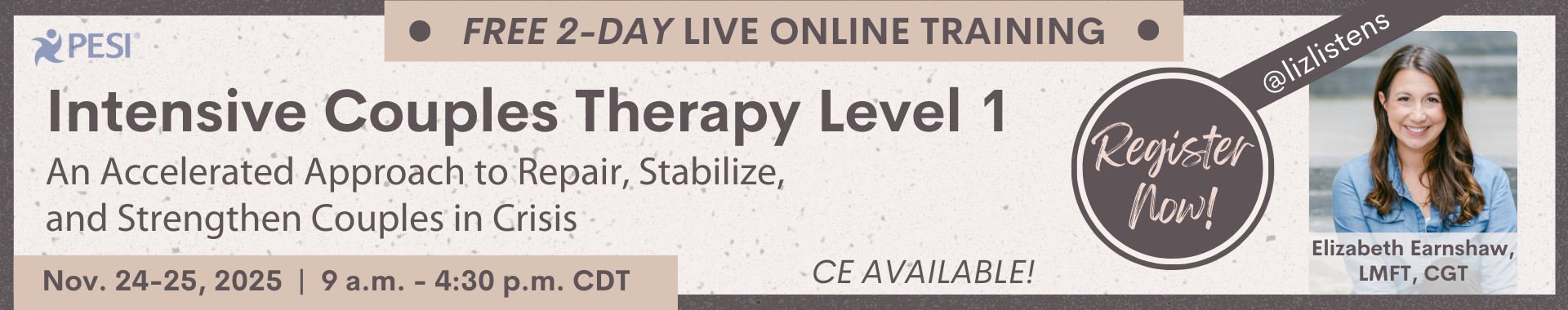 Intensive Couples Therapy Level 1 Training