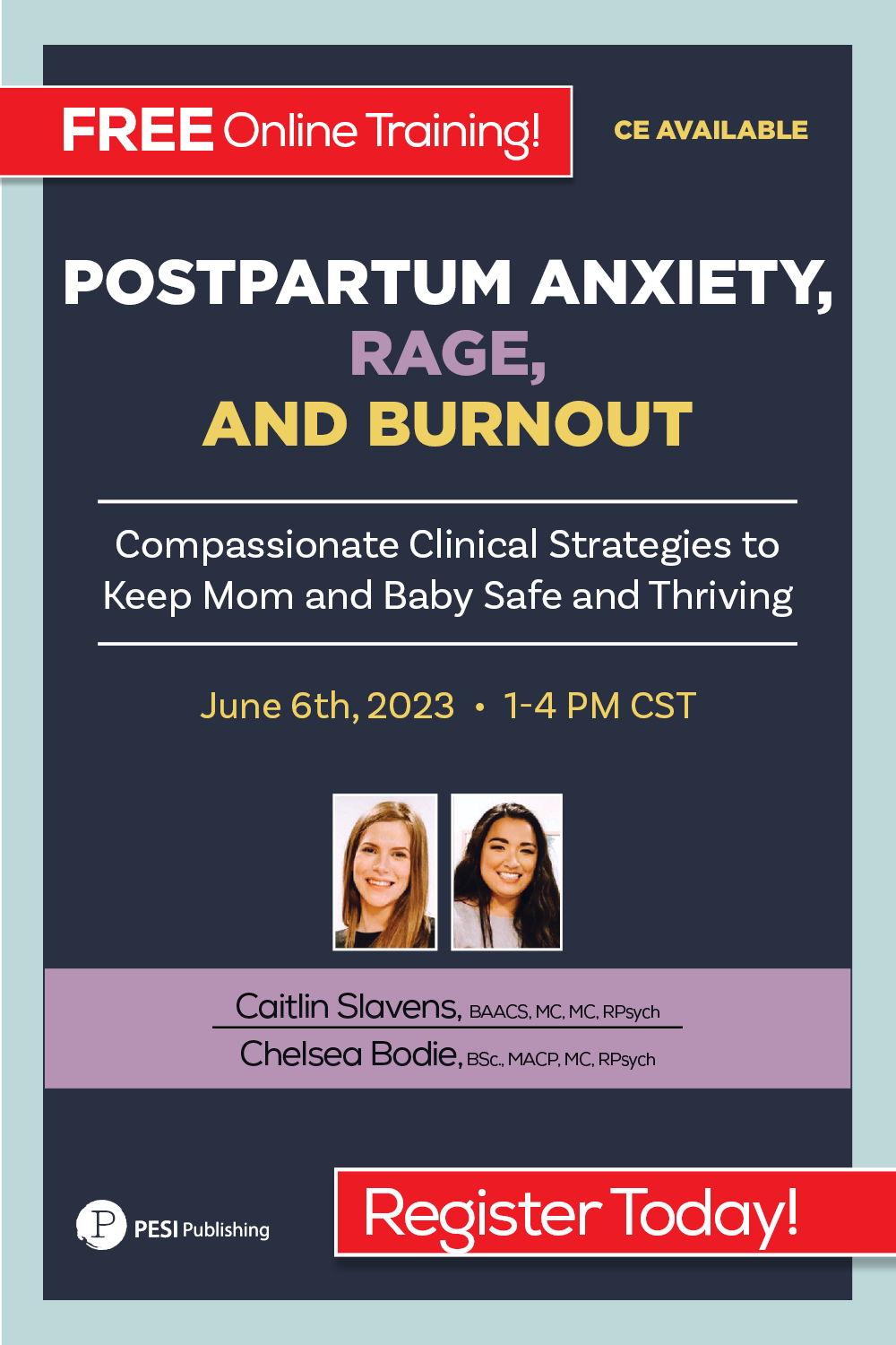 Postpartum Anxiety, Rage, and Burnout Training