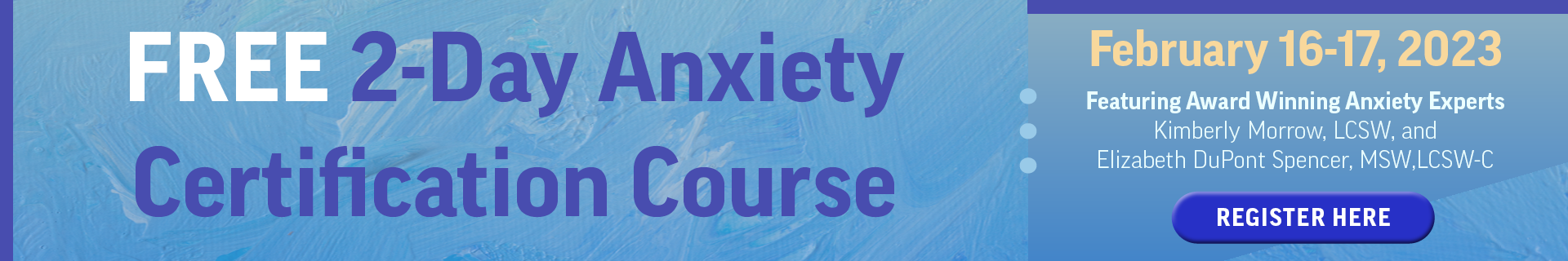 FREE 2-Day Anxiety Certification Course: Integrate CBT and Exposure & Response Prevention for Treatment of GAD, Panic Disorder, OCD, Social Anxiety, & Phobias