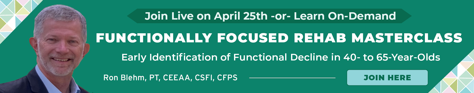 Functionally Focused Rehab Masterclass