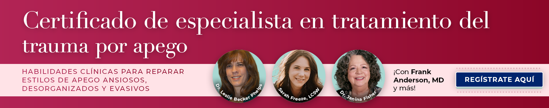 Certificado de especialista en tratamiento del trauma por apego