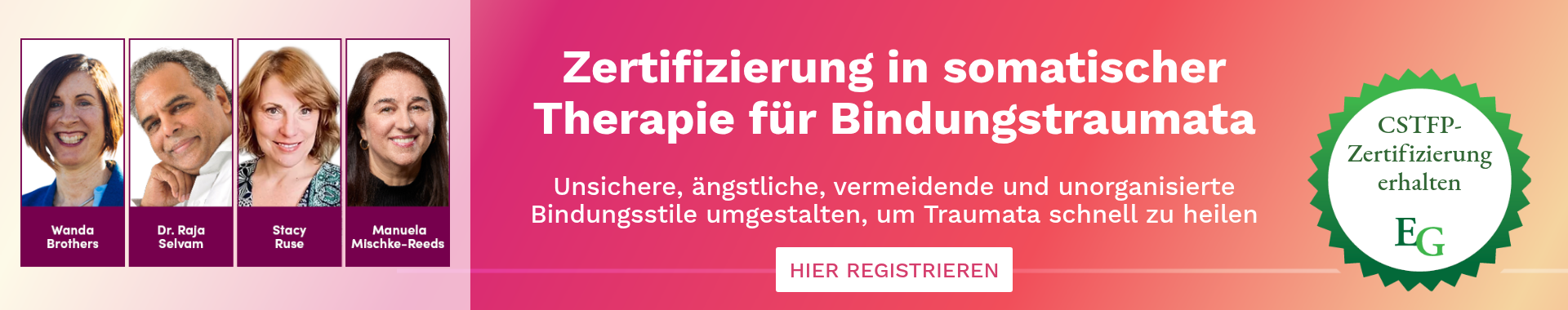 Zertifizierung in somatischer Therapie für Bindungstraumata