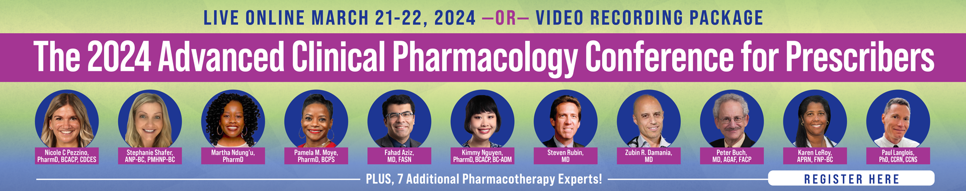 The 2024 Advanced Clinical Pharmacology Conference for Prescribers