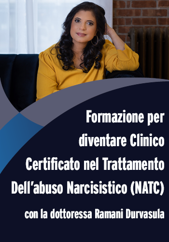 Formazione per diventare Clinico certificato nel trattamento dell'abuso narcisistico (NATC) con la dottoressa Ramani Durvasula