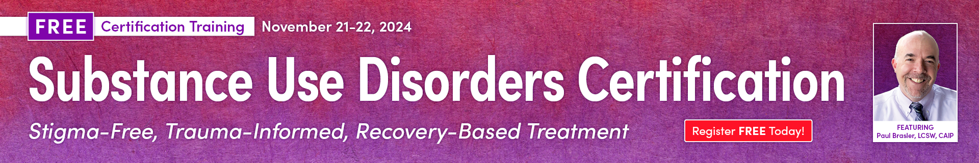 Substance Use Disorders Certification